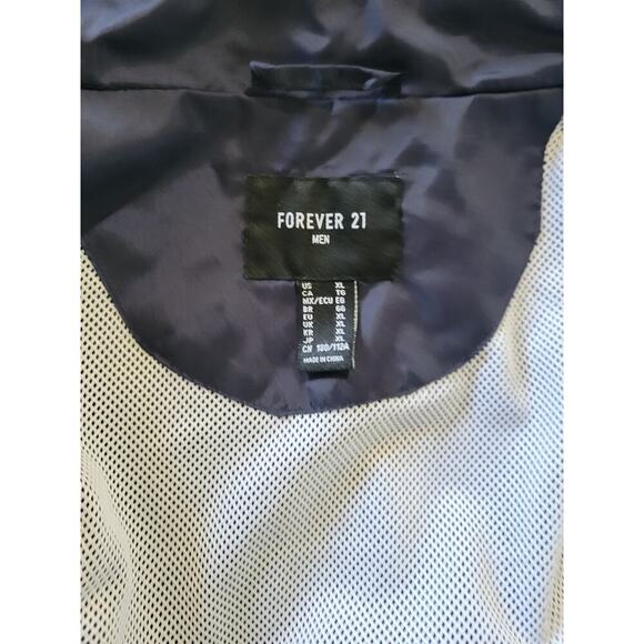 Forever 21 men's blue green colorblock zip-up Windbreaker jacket - xl - Picture 6 of 8